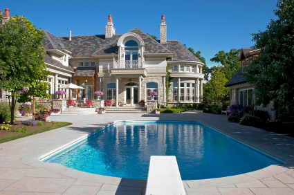 Luxury Home Pool Shot Luxury Home Pool Shot