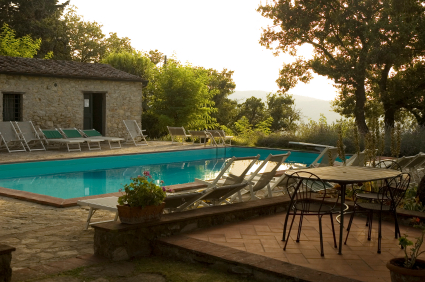 Villa pool in Chianti, Italy Villa pool in Chianti, Italy